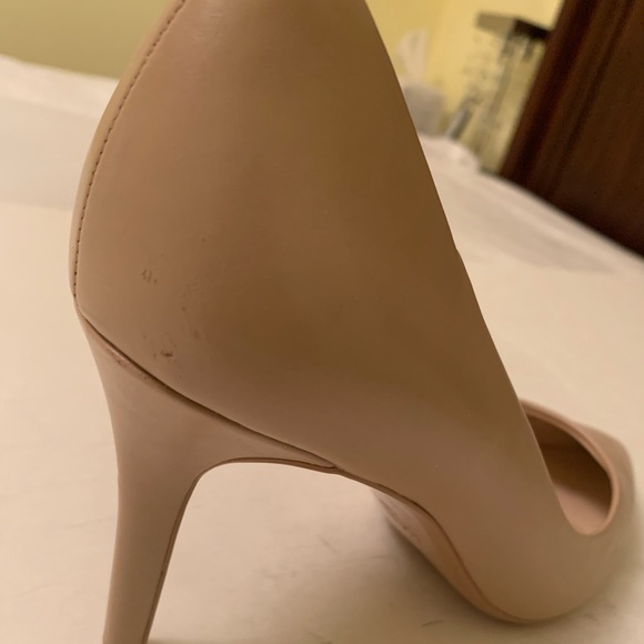 Karl Lagerfeld natural tan color shiny real leather shoes KL Logo at heels US 10 - Picture 13 of 13
